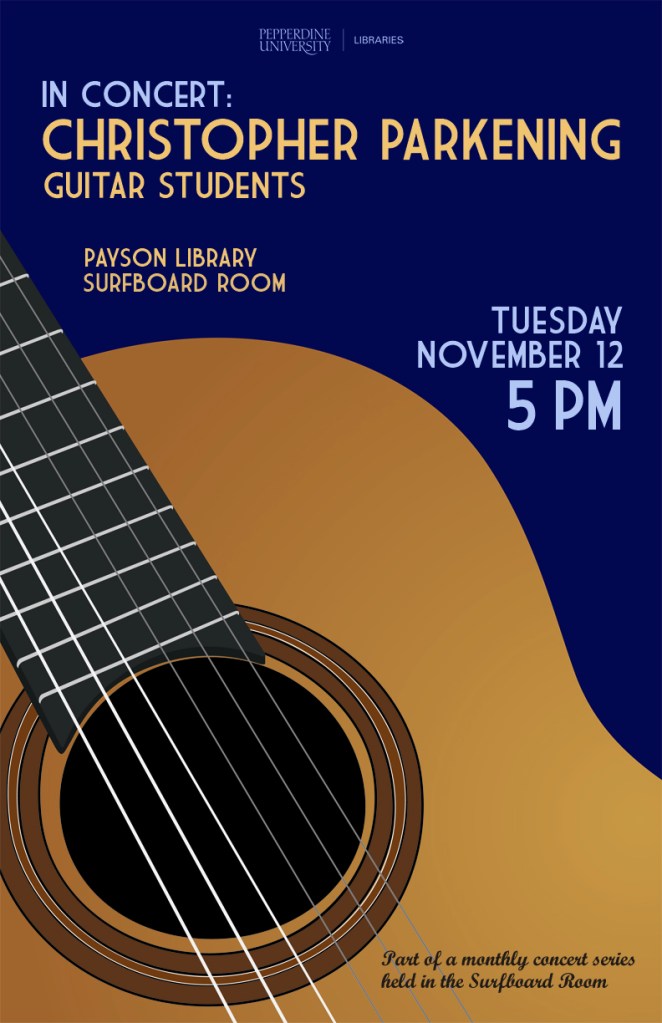 Guitar Series Poster Blue