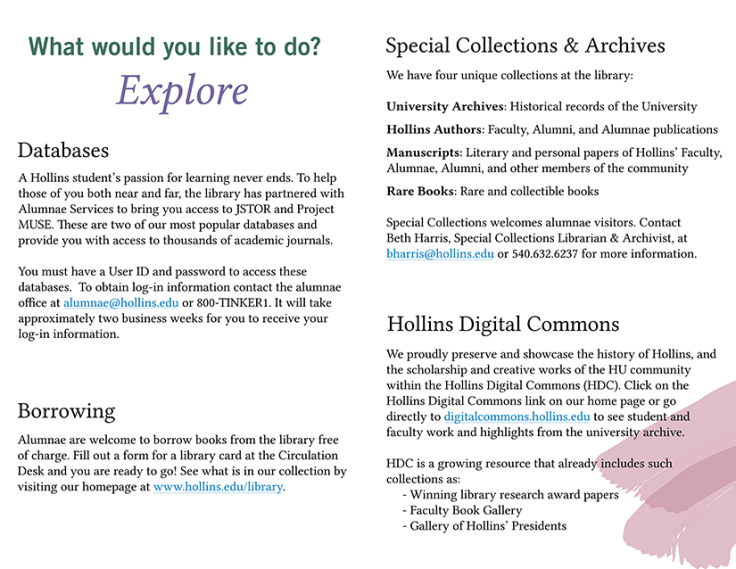 Alumnae Guide - Inside