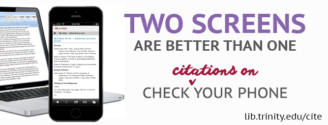 Two Screens Are Better Than One. Check Citations on Your Phone